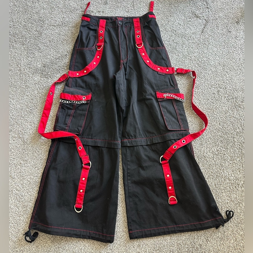 TRIPP nyc black pants with red trim